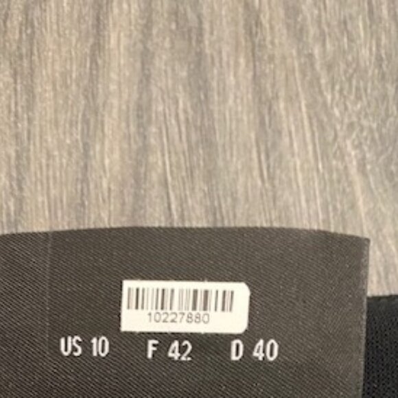 Akris Wool Leather Black Blazer Jacket Size 10 - Picture 3 of 11